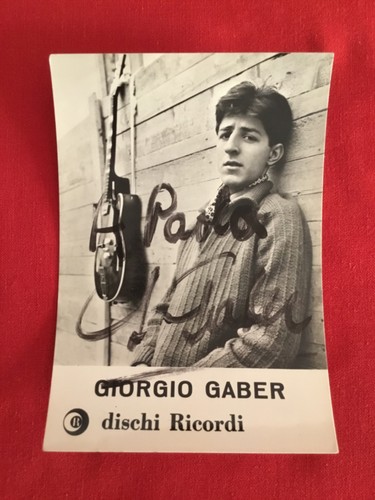 Giorgio gaber cartolina - gaber,