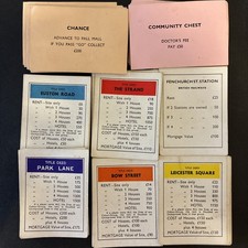 Carte Monopoli vintage anni