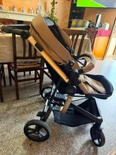 Cam Tasky Sport 870 Passegino Trio per Bambini Colore Beige E Oro