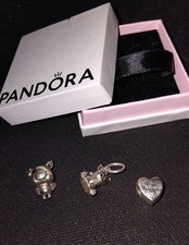 Pandora charm originali lotto gatto maialino cuore best friends