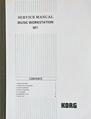 Riproduzione korg - korg, m1