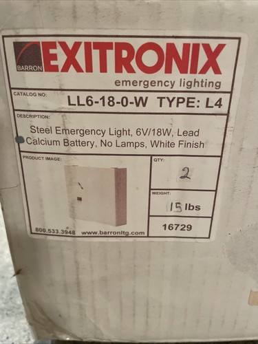 Exitronix ll6 luce di - ll6-18-0-w,
