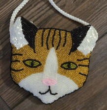 Borsa con perline - , gattino