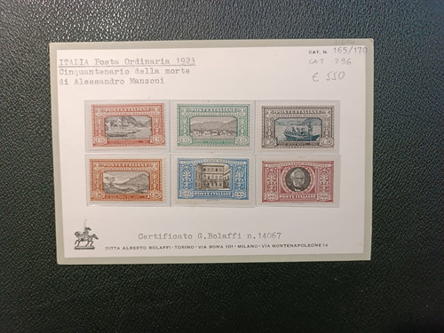 Regno 1923 serie manzoni nuova - 1923,