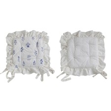 Cuscino per sedia con volant e lacci, cuscino per sedia con volant patio,