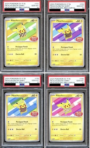 Lotto set psa pikachu - set,