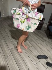 borsa di paglia (materiale interno) artigianali cucita e decorata a mano