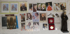 PADRE PIO STATUA H 23 Cm. LOTTO SANTINI RELIQUIA IMMAGINI SACRE MEDAGLIA COLLANA