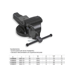 Morsa Parallela Da Banco Ganasce Intercambiabili - Beta 1599GI