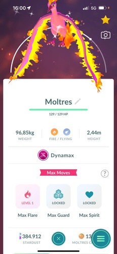 Shiny dynamax moltres - moltres, ✨