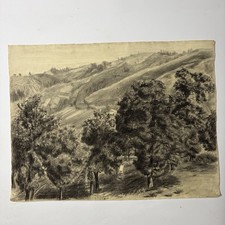 Disegno Paesaggio Collinare in