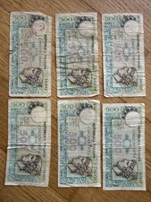 Lotto 6 Banconote 500 Lire