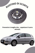Ruotino di Scorta 15" per FIAT GRANDE PUNTO - PUNTO EVO - 125/80R15 (58x14 cm)