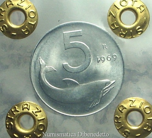 Repubblica italiana 5 lire - italiana,