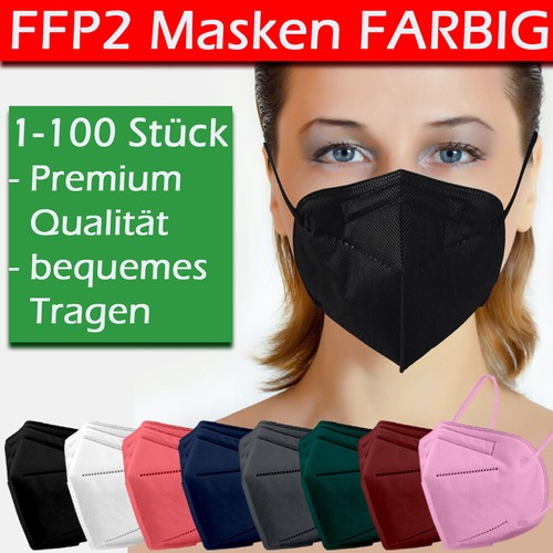 Mascherina ffp2 nera colorata - ffp2,