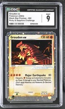 CGC 9 MINT Groudon ex 2003