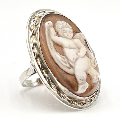 Anello argento 925 cammeo - argento,