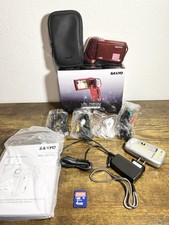 Videocamera digitale Sanyo VPC-HD100 1080P film completa di scatola TESTATA FUNZIONANTE