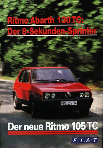Brochure fiat ritmo abarth - brochure,