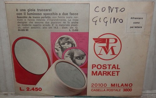 Vecchia bustina postal market - postal,