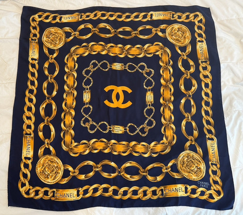 Sciarpa vintage chanel seta - sciarpa, in