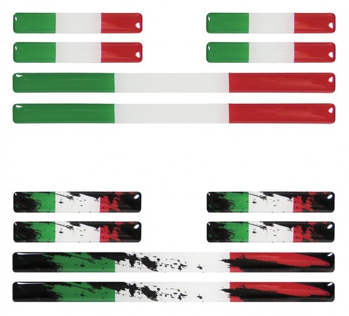 Bandiere italia adesivi - italia, 3d