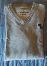 Maglione Abercrombie & Fitch Uomo, Taglia M, in cotone, Usato Perfetto, Bianco