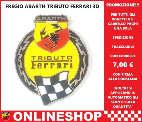 Abarth tributo ferrari - abarth, fregio