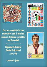 Panini calciatori 1971/72 Juventus Scegli da menu