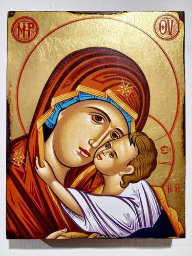 Icona greca realizzata mano - icona,