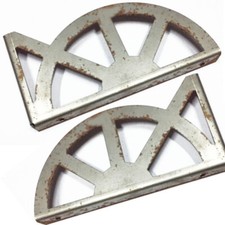 STAFFA SUPPORTO REGGIMENSOLA ANGOLARE 2 PEZZI MISURE LATI 157mm 82mm SPESSORE 15