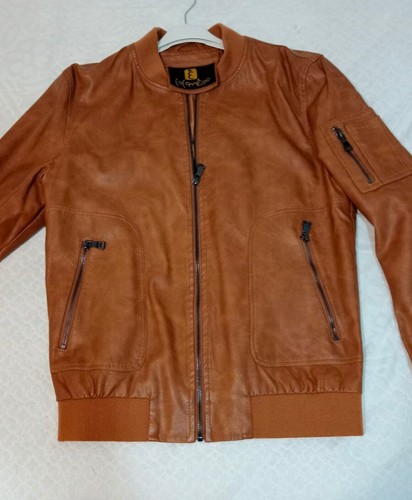 Giubbotto pelle uomo marrone - uomo,