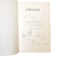 RARI AUTOGRAFI DI HENRI E REMI KRUG SUL LIBRO " L'ART DU CHAMPAGNE "  ( 1979 )