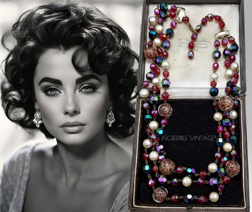 Collana vintage anni - , perle