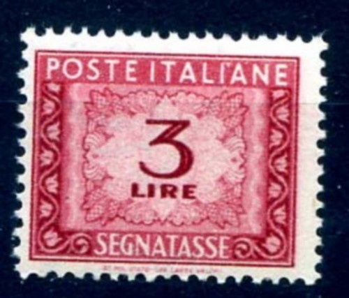 Italia 1947 segnatasse 3 - italia,