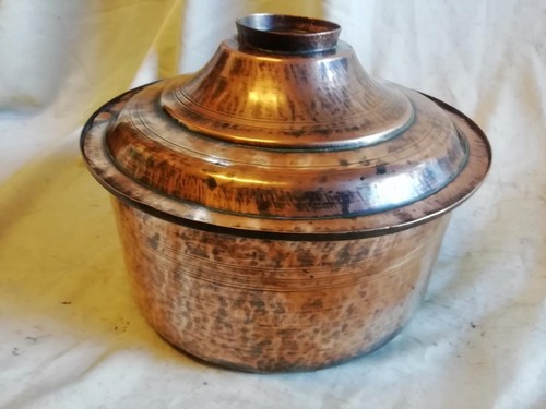 Large antique beaten copper - antique,