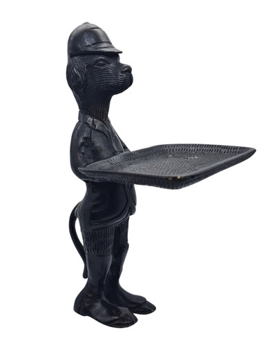 Cane cacciatore scultura porta
