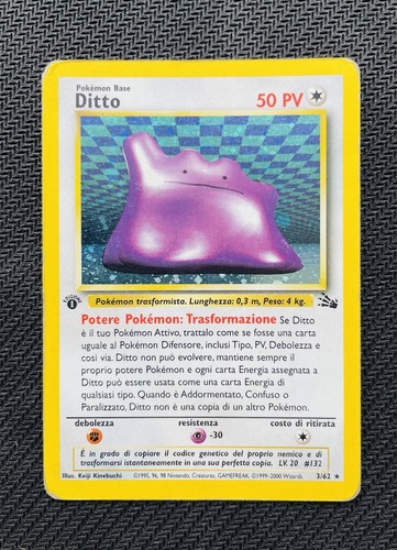 Carta pokemon ditto fossil - carta,