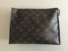 LOUIS VUITTON TROUSSE TOILETTE 25 TELA MONOGRAM MARRONE
