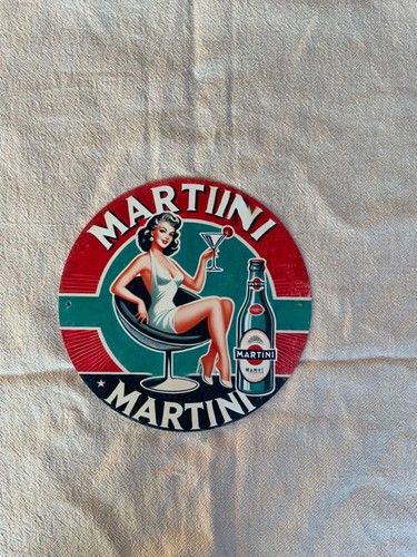 Insegna martini rotonda 20x20 - insegna,