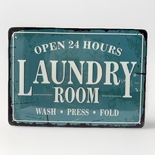 Insegna Lavanderia Aperta 24