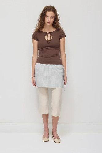 Shirt donna layn keyhole - t-shirt,