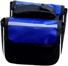 Borsa a tracolla doppia in nylon per bicicletta, portapacchi posteriore per baga