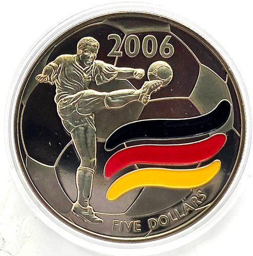 Liberia medaglia dollari - medaglia, 5