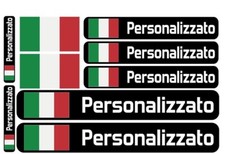 Adesivi con Nome e Bandiera