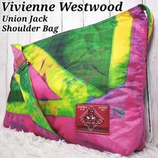 Borsa a tracolla Vivienne Westwood Union Jack multicolore materiale morbido #EL ZAB