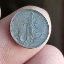 Moneta In Rame 1 Cent 1910 Roma Rame Regno D Italia VEIII Lotto 501 