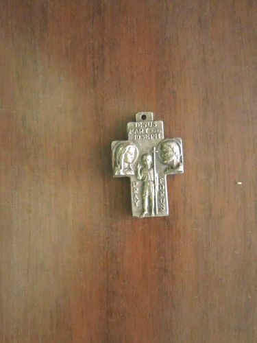 Crocifisso metallo argentato - crocifisso,