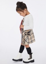 KF5016 COMPLETO LIU JO KIDS COMPLETINO BAMBINA GONNA E T SHIRT A QUADRETTI BIMBA