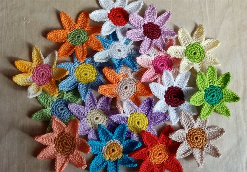Lotto fiori uncinetto - fiori,
